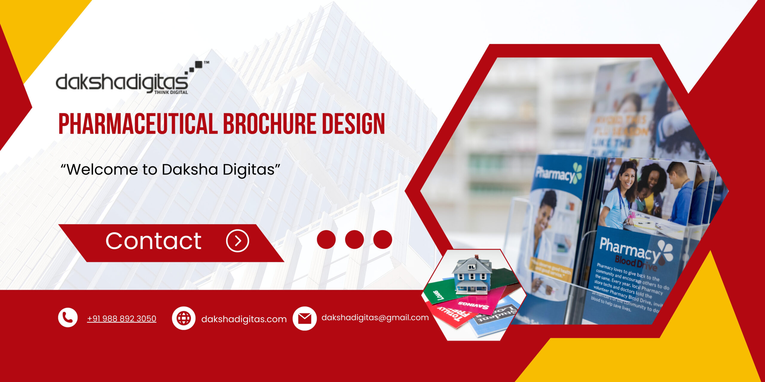 Pharmaceutical Brochure Design by Daksha Digitas